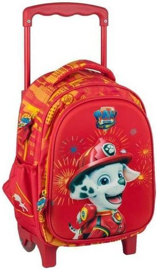 Σχολική Τσάντα Νηπίου Gim Τρόλεϊ Paw Patrol Marshall Κόκκινο
