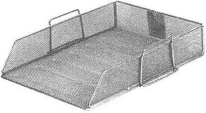 Δίσκος Εγγράφων Metron Μεταλλικός 1 Θέσης Γκρι