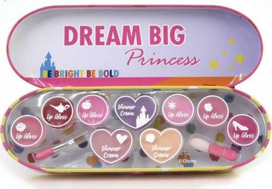 Παιχνίδι Μακιγιάζ Markwins Princess Adventure Lip & Face Tin για 3+ ετών