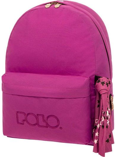 Σχολική Τσάντα Γυμνασίου / Λυκείου Polo Original 600D Πλάτης Μοβ