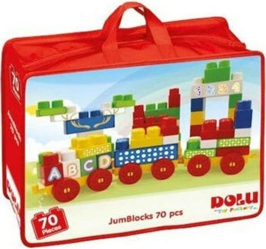 Τουβλάκια Dolu Jumblocks 70 τμχ για 1+ έτους Πολύχρωμα