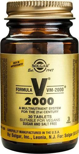 Solgar Formula VM-2000 Πολυβιταμίνη για Ενέργεια & Ενίσχυση του Ανοσοποιητικού 30 Ταμπλέτες