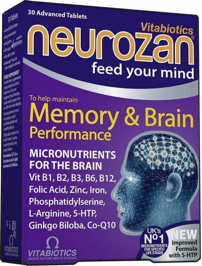 Vitabiotics Neurozan Memory & Brain Συμπλήρωμα για την Μνήμη 30 Ταμπλέτες
