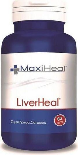 Maxiheal Liverheal 600mg Ειδικό Συμπλήρωμα Διατροφής 60 Κάψουλες