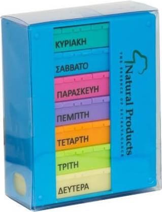 Θήκη Χαπιών Natural Products Εβδομαδιαία 4 Θέσεων 1Τμχ