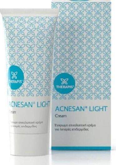 Κρέμα Προσώπου Therapis Acnesan Light Ενυδατική Ημέρας με Χρώμα για Κανονικές Επιδερμίδες κατά των Ατελειών & της Ακμής 75ml