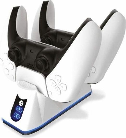 Φορτιστής Χειριστηρίων Stealth Dock + Play N Charge Dual Twin Usb White PS5