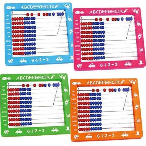 Αριθμητήριο +EFO Πλαστικό 100 χάντρες Δίχρωμο