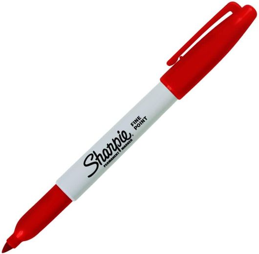 Sharpie Fine Point Ανεξίτηλοι Μαρκαδόροι 1mm Κόκκινο 12τμχ