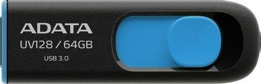 Adata Dashdrive Uv128 64GB USB 2.0 Stick Μαύρο