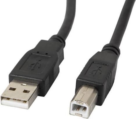 Καλώδιο USB 2.0 Lanberg για Εκτυπωτή CA-USBA-11CC-0030-BK Μαύρο