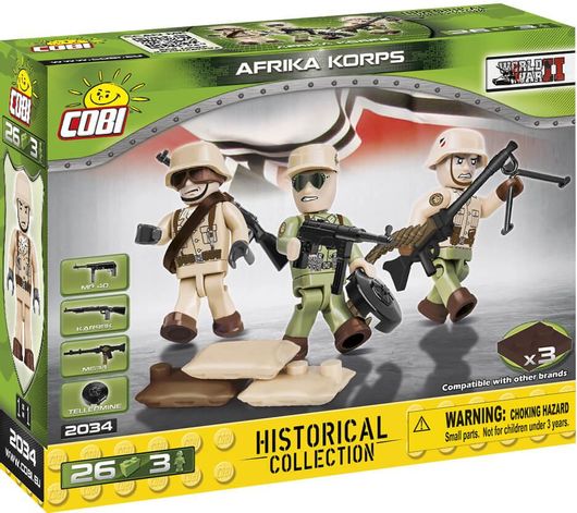 Τουβλάκια Afrika Korps Cobi 2034 για 5+ Ετών 26τμχ