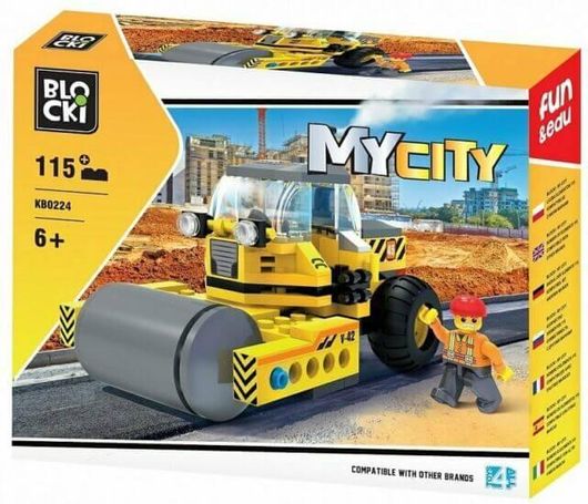 Τουβλάκια Road Roller Blocki KB0224 για 6+ Ετών 115τμχ 