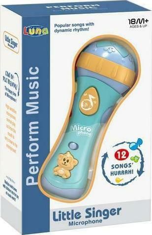 Μουσικό Παιχνίδι Luna Toys 621678 Μικρόφωνο για 1.5+ Ετών