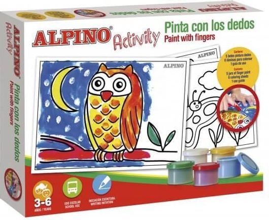 Σετ Ζωγραφικής Alpino με Δακτυλομπογιές