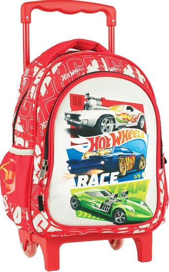 Σχολική Τσάντα Νηπίου Gim Τρόλεϊ Hot Wheels Custom Κόκκινο