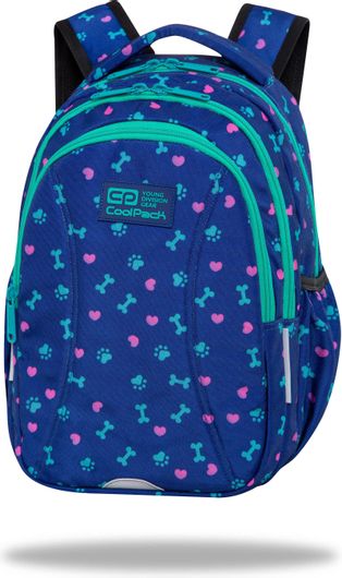 Σχολική Τσάντα Γυμνασίου / Λυκείου Coolpack Πλάτης Joy S Puppy Love Μπλε