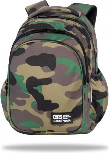 Σχολική Τσάντα Γυμνασίου / Λυκείου Coolpack Πλάτης Jerry Camo Classic Πράσινο