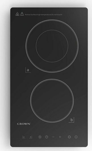 Crown Domino Κεραμική Εστία Αυτόνομη 29x52εκ.