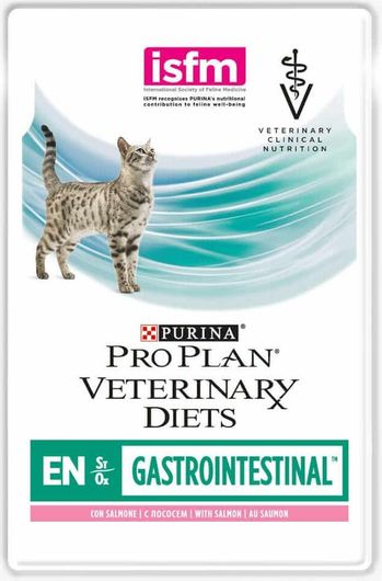 Φακελάκι Τροφής Γάτας Pro Plan Veterinary Diets Cat En Gastrointestinal Σολομός 85gr