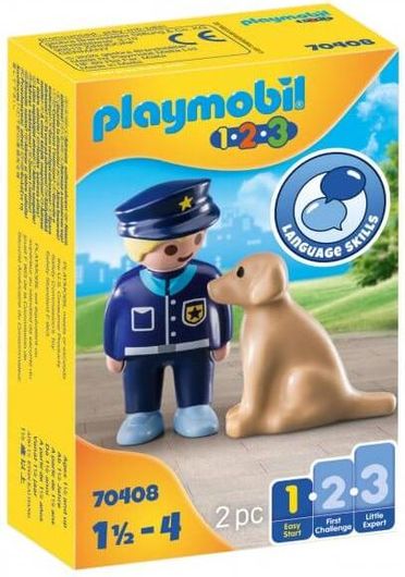 Playmobil 123 Police Officer with Dog για 1.5+ Ετών #70408