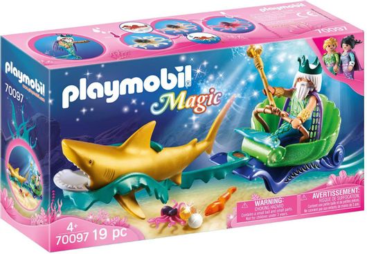 Playmobil Magic Sea King with Shark Carriage για 4+ Ετών #70097