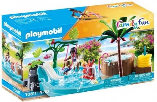 Playmobil Family Fun Children's Pool with Slide για 4-10 Ετών #70611