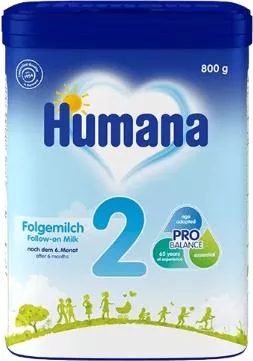 Γάλα σε Σκόνη Humana Pro Balance 2 800gr για 6+ Μηνών