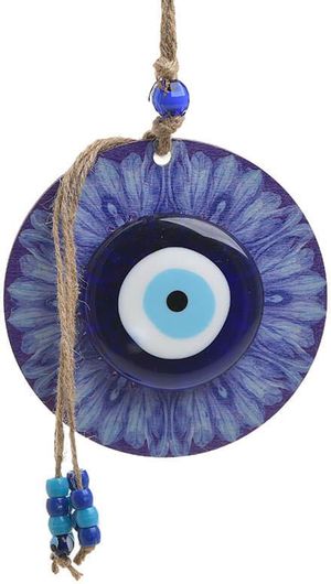 Γούρι Inart Κρεμαστό με Μάτι 13x13cm Μπλε