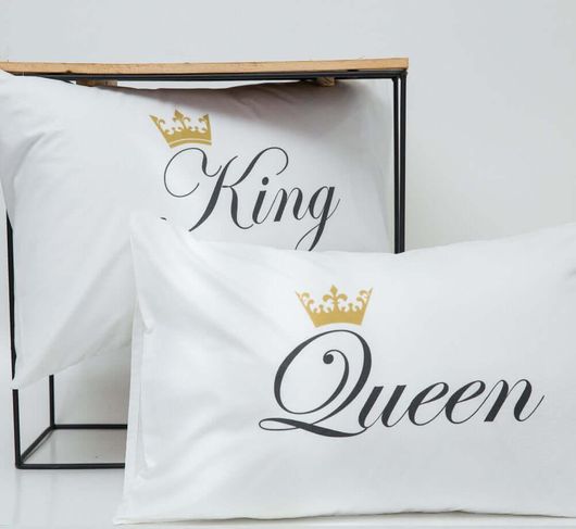 Σετ Μαξιλαροθήκες Queen&King - (2) 50x70cm Λευκό BOREA