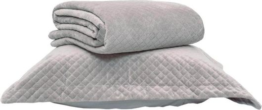 Μαξιλαροθήκη Κουβερλί Βελούδο - 50x70cm Γκρι BOREA