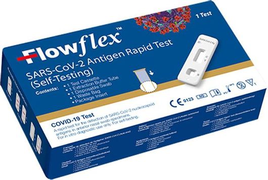 Διαγνωστικό Τεστ SARS-Cov-2 Acon FlowFlex Ταχείας Ανίχνευσης Αντιγόνων με Ρινικό Δείγμα 1τμχ