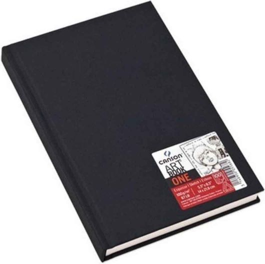 Μπλοκ Σχεδίου Canson Sketchbook ArtBook One 14x21.6 cm Μαύρο