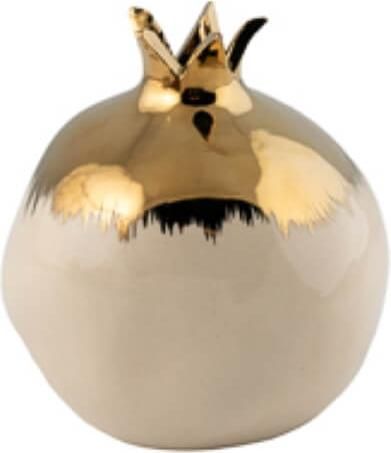 Επιτραπέζιο Γούρι Idea Home Ρόδι Κεραμικό Χρυσό