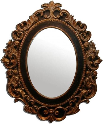 Καθρέπτης Τοίχου με Ξύλινο Πλάισιο 100 x 4 x 128 cm Καφέ