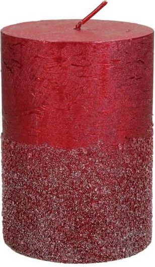 Διακοσμητικό Κερί Zaros 7 x 14 cm Μπορντό