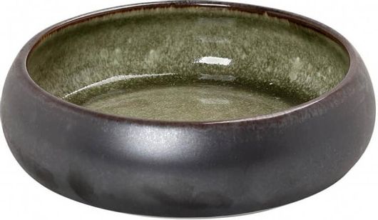 Σαλατιέρα Espiel Pebble Κεραμική 19.5 x 19.5 x 5.5 cm Πράσινη
