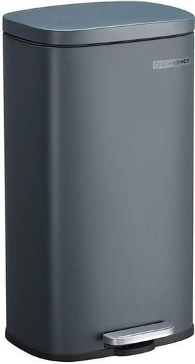 Κάδος Απορριμμάτων Songmics Μεταλλικός από Ατσάλι με Σύστημα Soft-Close 30ltltB03GS