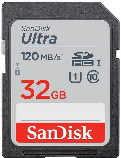Κάρτα Μνήμης Sandisk Ultra microSDHC 32GB Class 10 U1 120MB/s
