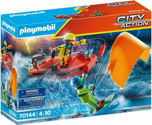 Playmobil City Action Kitesurfer Rescue With Boat για 4-10 ετών