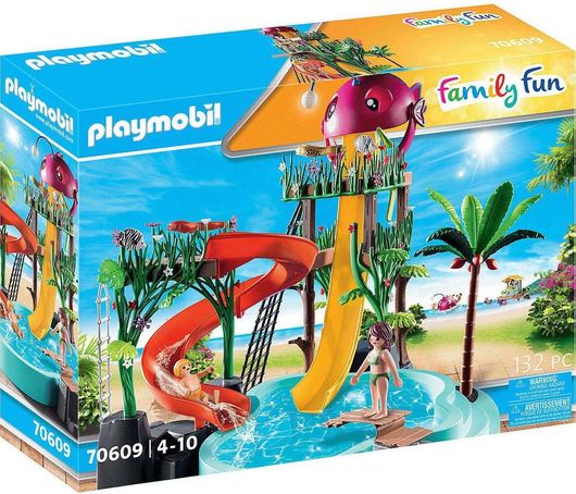 Playmobil Aqua Park με Νεροτσουλήθρες για 4+ Ετών #70609