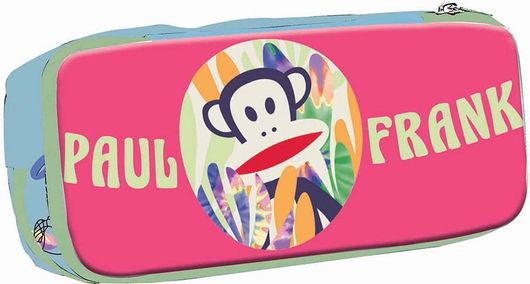 Σχολική Κασετίνα Paul Frank Musictopia με 2 Θήκες σε Ροζ χρώμα