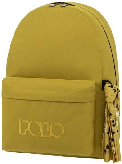 Σχολική Τσάντα Γυμνασίου / Λυκείου Polo Original 600D Πλάτης Κίτρινο