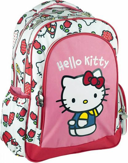 Σχολική Τσάντα Δημοτικού Πλάτης Gim Hello Kitty Tulip Ροζ