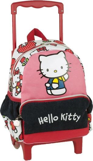 Σχολική Τσάντα Δημοτικού Gim Τρόλεϊ Hello Kitty Tulip