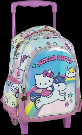 Σχολική Τσάντα Νηπίου Gim Τρόλεϊ Hello Kitty Unicorn