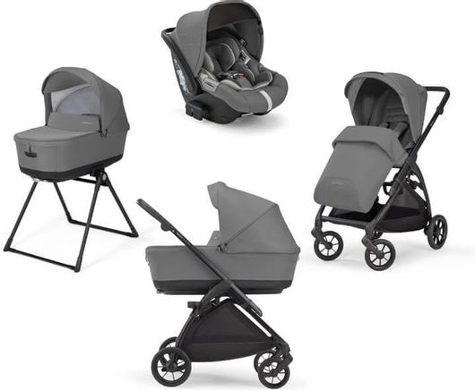 Καρότσι Μωρού Inglesina Electa Full Kit System With Cab Car Seat Chelsea Γκρι - Μαύρο
