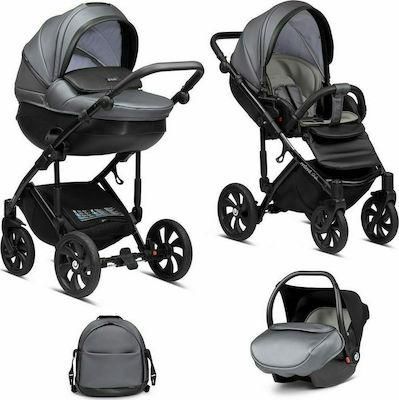 Καρότσι Μωρού Tutis Mimi Style 3 σε 1 Luxury Antracite 290