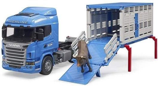 Bruder Φορτηγό Scania Μεταφοράς Ζώων