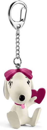 Μπρελόκ μινιατούρα Schleich-S Snoopy κορίτσι με καρδιά Peanuts 
